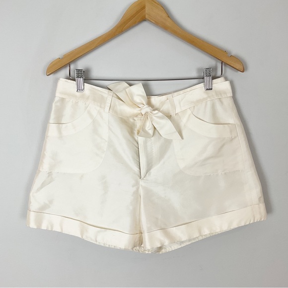 SMITH Shorts Smith New York Ivory Silk Cuffed Shorts Poshmark — free download